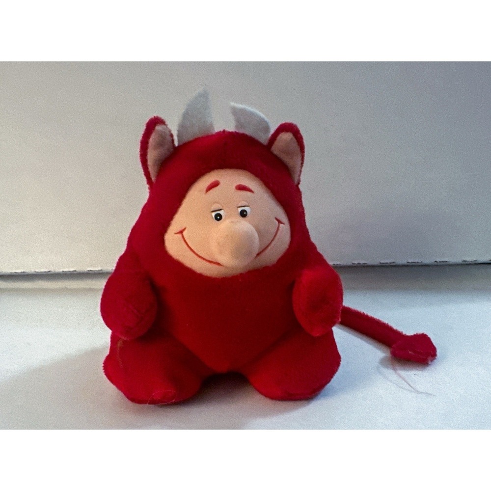 VTG 1984 Animal Fair CHUBBLES Plush‎ Red Devil Light Up Nose & Sound Works